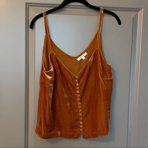 Velvet cropped Cami